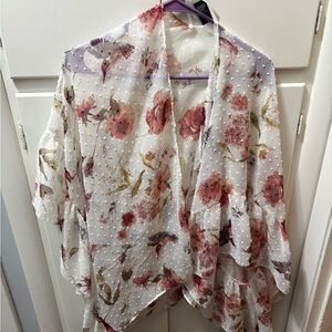 Mix It Floral Sheer Kimono/Shawl